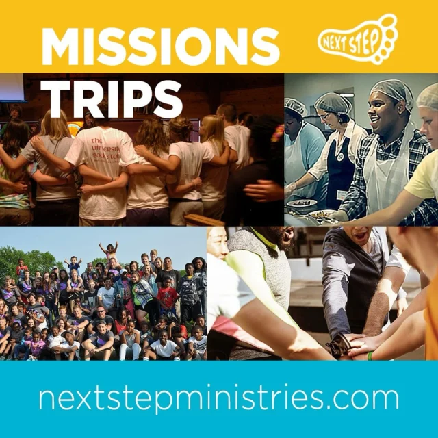 “🌍 Serve. Grow. Transform. 🌟

Youth pastors, this summer is your chance to inspire your students to live out their faith in action! 🙌 Next Step Ministries is now registering churches for life-changing youth mission trips.

🔨 Serve communities across the country.
💬 Build deep relationships through Christ.
🔥 Spark a passion for missions in your youth group.

Don’t miss the opportunity to partner with us in creating unforgettable moments that transform lives and deepen faith!

📅 Spots are filling fast—register your church today! Link in bio.

Let’s make this summer a season of impact, growth, and Kingdom work. 💙

#NextStepMinistries #YouthPastors #MissionTrips2025 #FaithInAction #ChurchMissions #YouthMinistry #SummerMissionTrip”